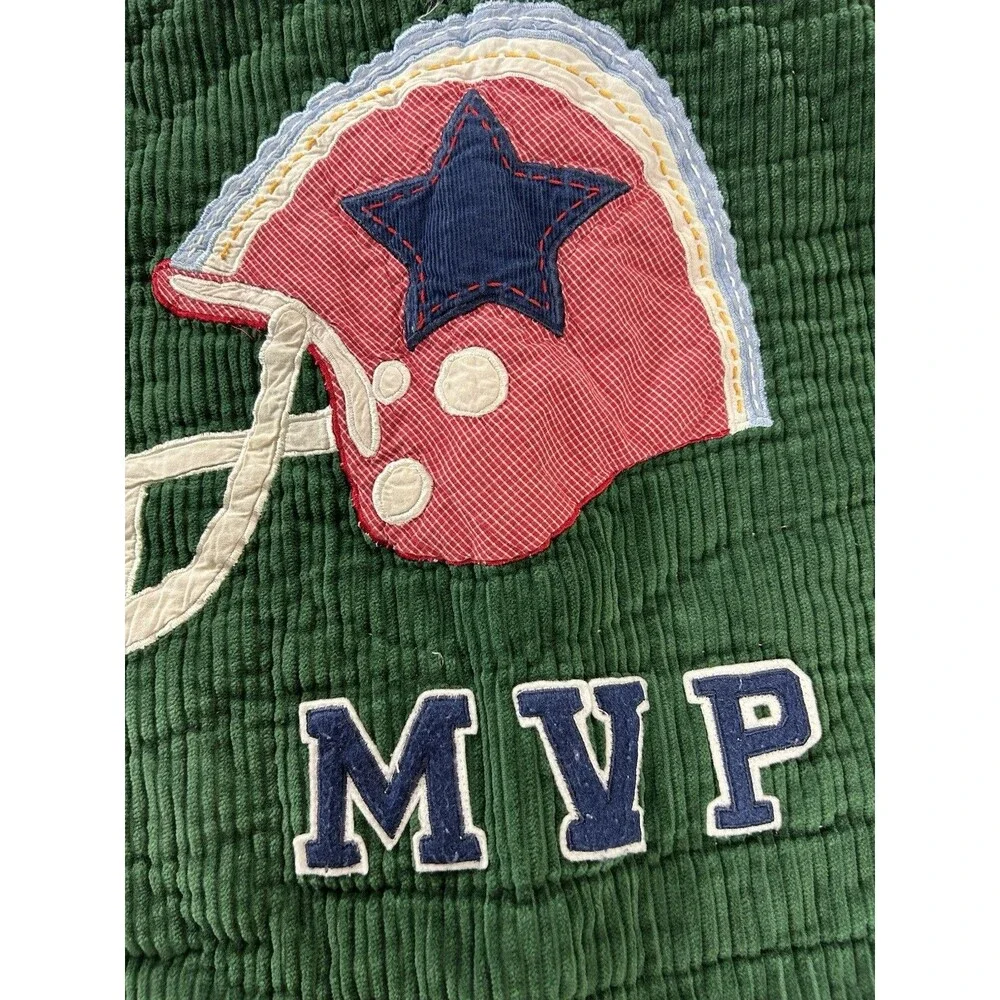 Pottery Barn Kids MVP Quilted Standard Pillow Shams Set of 2 Sports Bedding